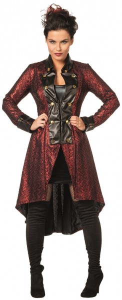 Cappotto da donna barocco gotico rosso