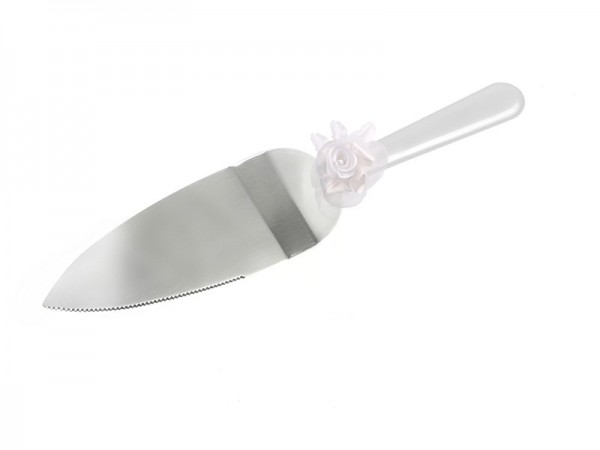 Ensemble de couteau et poussoir à gâteau avec décoration rose 3