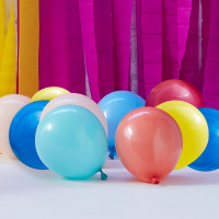 40 färgglada nyanser latexballonger 12cm