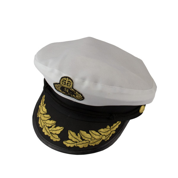 Sombrero de uniforme de capitán para adulto