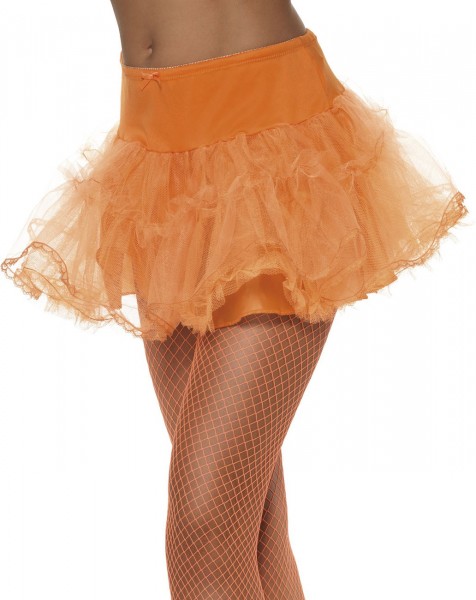Kurzer Tüll-Petticoat Für Damen Orange