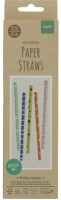 20 Colorful Eco Paper Straws 20cm