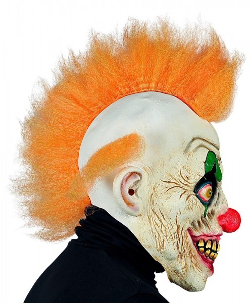 Horror clown full head latex mask deluxe 4