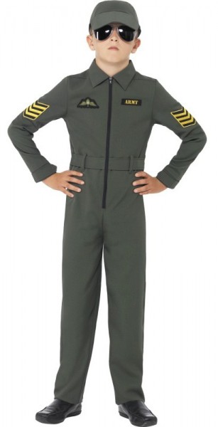 Costume da aviatore dell'esercito americano per bambini