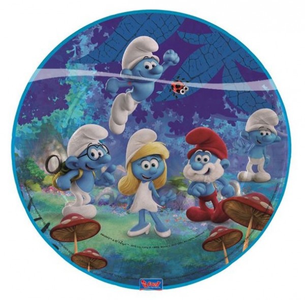 8 Smurfy party plader 23cm