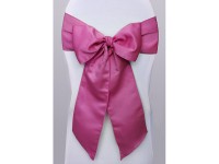 Preview: 10 satin ribbons for chairs fuchsia 15cm x 2.75m