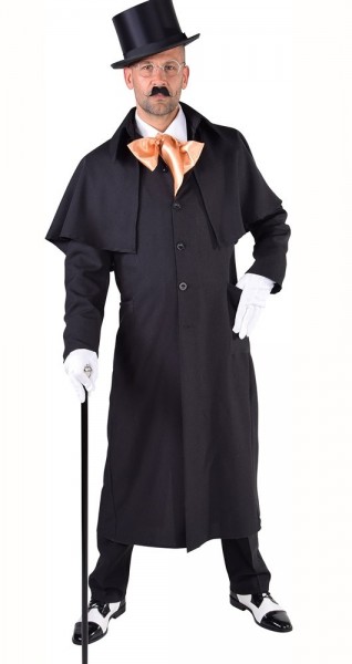 Dark steampunk magician costume for men 2