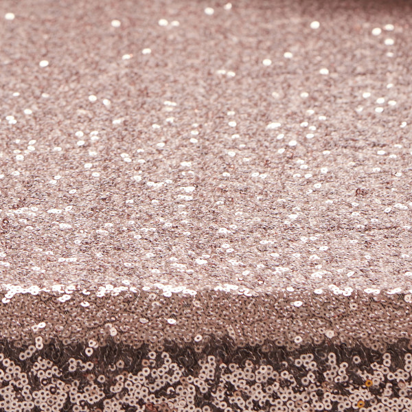 Fairy tale wedding sequin table runner rose gold