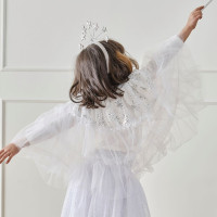 Förhandsgranskning: Vinter fairy princess cape vit deluxe