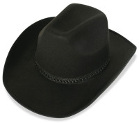 Sombrero negro de cowboy