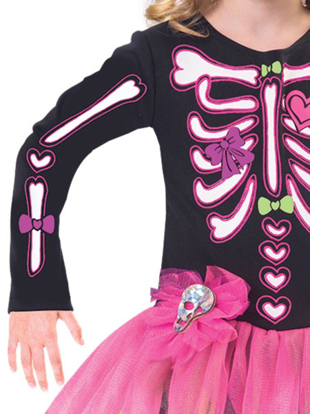 Sweet Skeleton Girl Kinder Kostüm 3