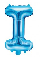 Oversigt: Folieballon azurblå 35 cm