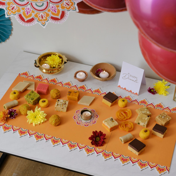 1 Eco Diwali serving plate with place card