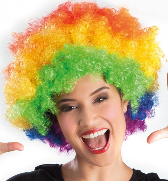 Kolorowa peruka afro unisex 3