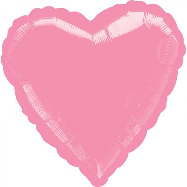Globo corazón rosa 43cm
