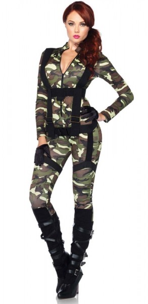 Paratrooper army ladies costume