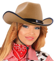 Preview: Cowboy western hat in beige