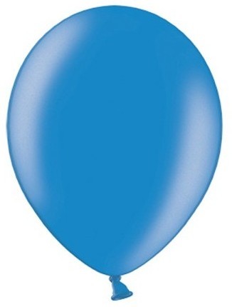 100 ballons métalliques Celebration bleu roi 23cm