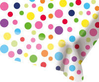 Polka-dot Birthday Tablecloth 1.8m x 1.3m