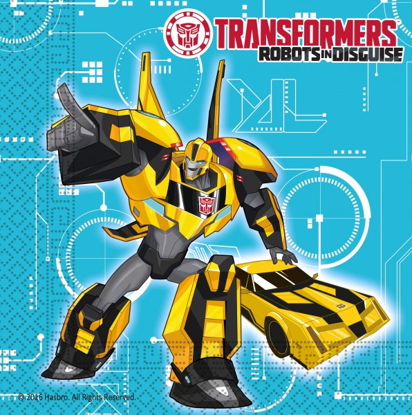 20 serviettes Transformers Power Up 33 cm