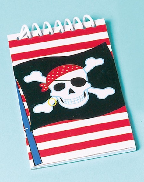 Piratenfeest notitieboekje voor kleine zeilers 12 stuks