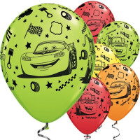 25 ballons Cars Racing Friends 28cm