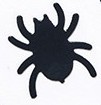 15g spider sprinkle decoration black