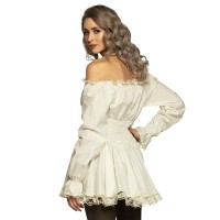 Preview: Baroque blouse for women, cream
