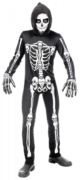 Skræmmende skelet jumpsuit til børn 3