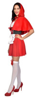 Widok: Uroczy kostium damski Czerwonego Kapturka