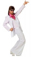 Preview: White disco party suit 70s