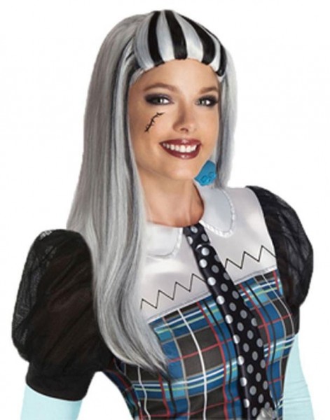 Halloween wig Frankie Stein Monster High black silver
