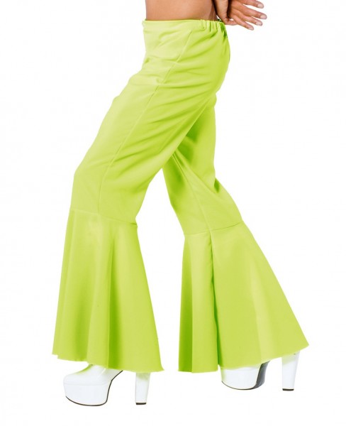 Disco Fever flared pants green