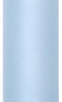 Tissu tulle bleu pastel 9m x 30cm