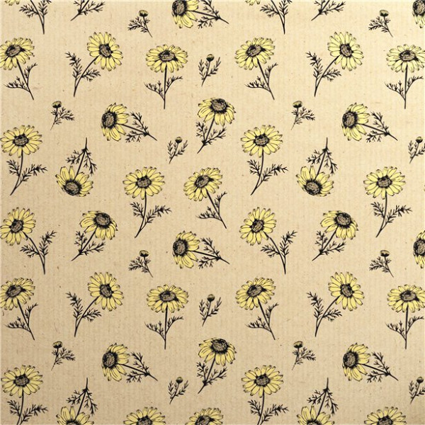 Sunflower eco wrapping paper