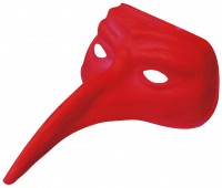 Venezianische Schnabelmaske Rot