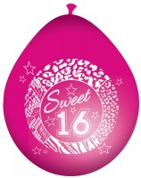 8 Blingbling Sweet 16 ballonger 30cm