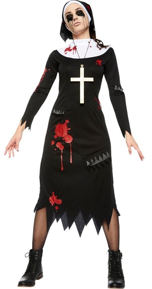 simultáneo estoy de acuerdo con Funeral Disfraz para mujer de la hermana del monasterio zombie | Party.es