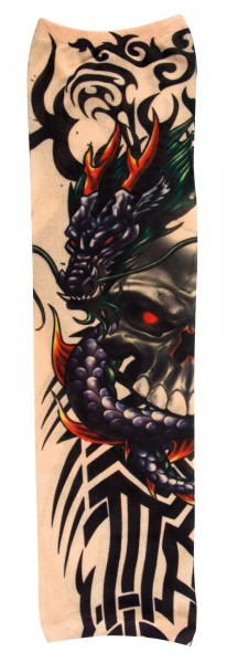 Skull dragon tattoo sleeve unisex 3