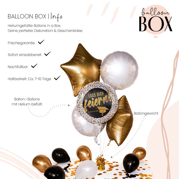 Heliumballon in der Box Lass Dich feiern 3