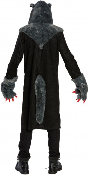 Wolf coat with wolf head hood & claws 2