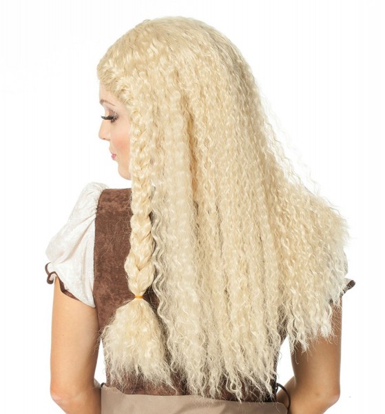 Landdistrikterne Astrid Krausen langt hår paryk i blond 2
