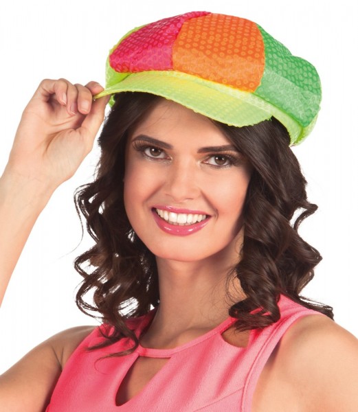 Kolorowa tęczowa czapka z daszkiem