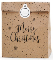 Anteprima: 3 sacchetti regalo Natale 25 x 27 cm