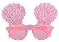 Preview: Pink glitter shell glasses