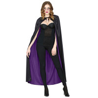 Preview: Reversible cape black-purple for adults