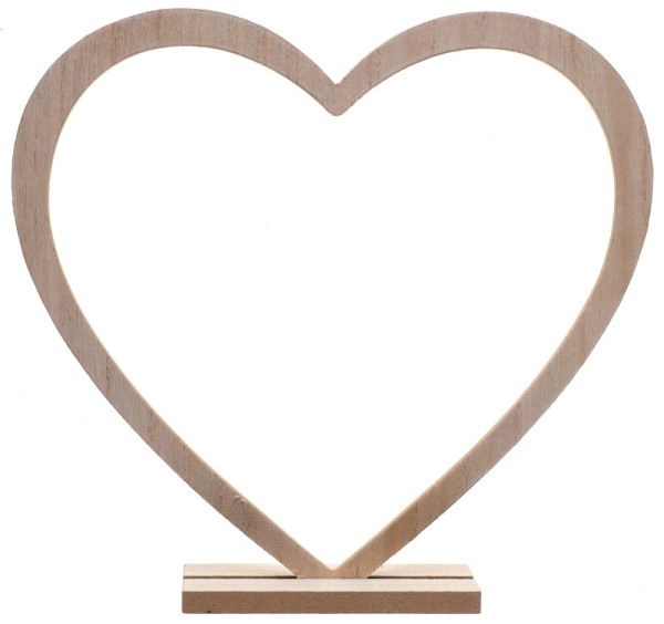 Drewniana dekoracja serce 39cm