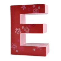 Widok: Litera E wykonana z papieru mache 17,5cm