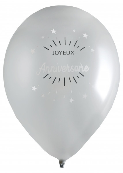 8 Anniversaire Étoile Luftballons 23cm