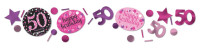 Pink 50th Birthday sprinkle decoration 34g